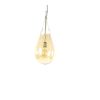 Pomax Bullia - Hanglamp - Glas / Metaal - Dia 25 X H 53 Cm - Goud | Hanglampen