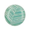 Pomax Feathers - Dessertbord - Porselein - Dia 22 Cm - Aqua | Servies