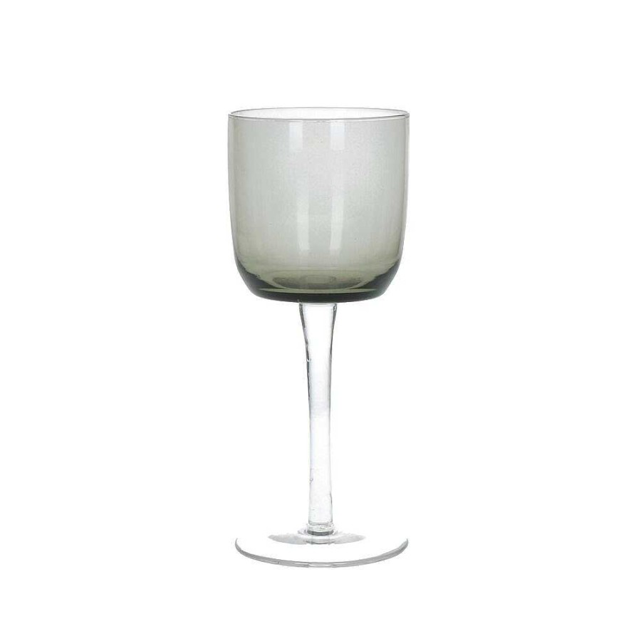 Pomax Mistery - Witte Wijnglas - Glas - Dia 7,7 X H 18,5 Cm - Grijs | Glazen