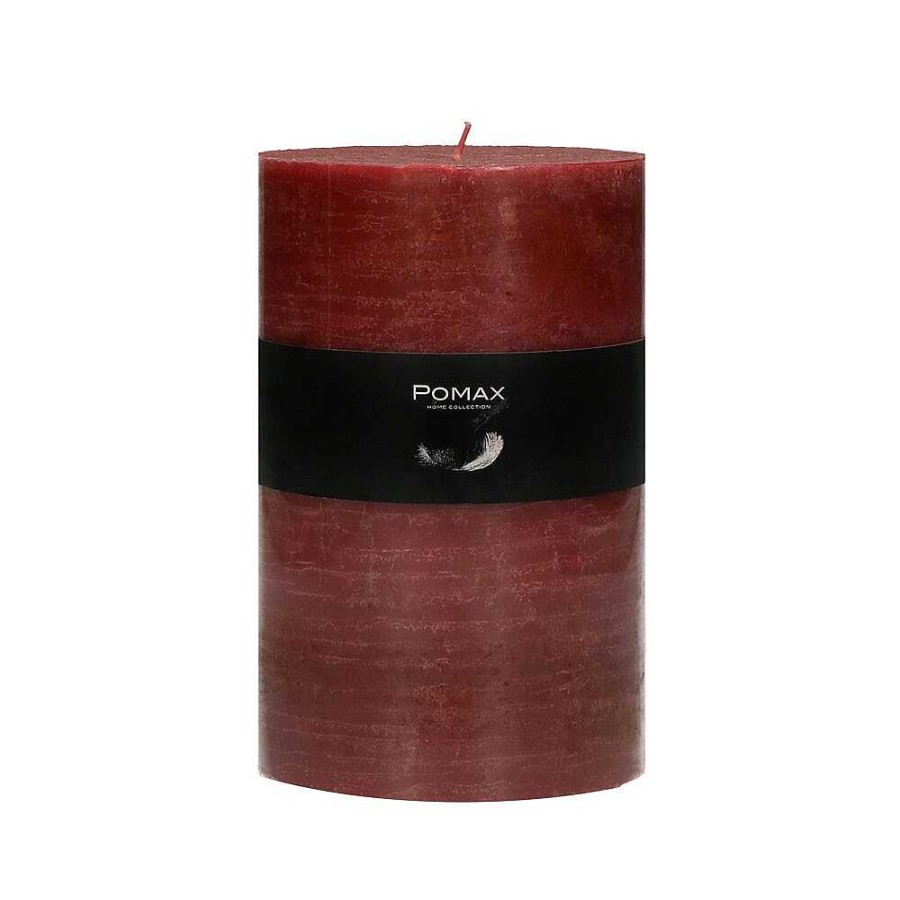 Pomax Candle - Kaars - Paraffine Wax - Dia 10 X H 15 Cm - Terracotta | Kaarsen