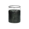 Pomax Flou' - Windlicht - Glas - Dia 10 X H 13 Cm - Zwart | Windlichten / T-Lichten