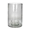 Pomax Patti - Windlicht - Glas - Dia 20,25 X H 30,5 Cm - Transparant | Windlichten / T-Lichten