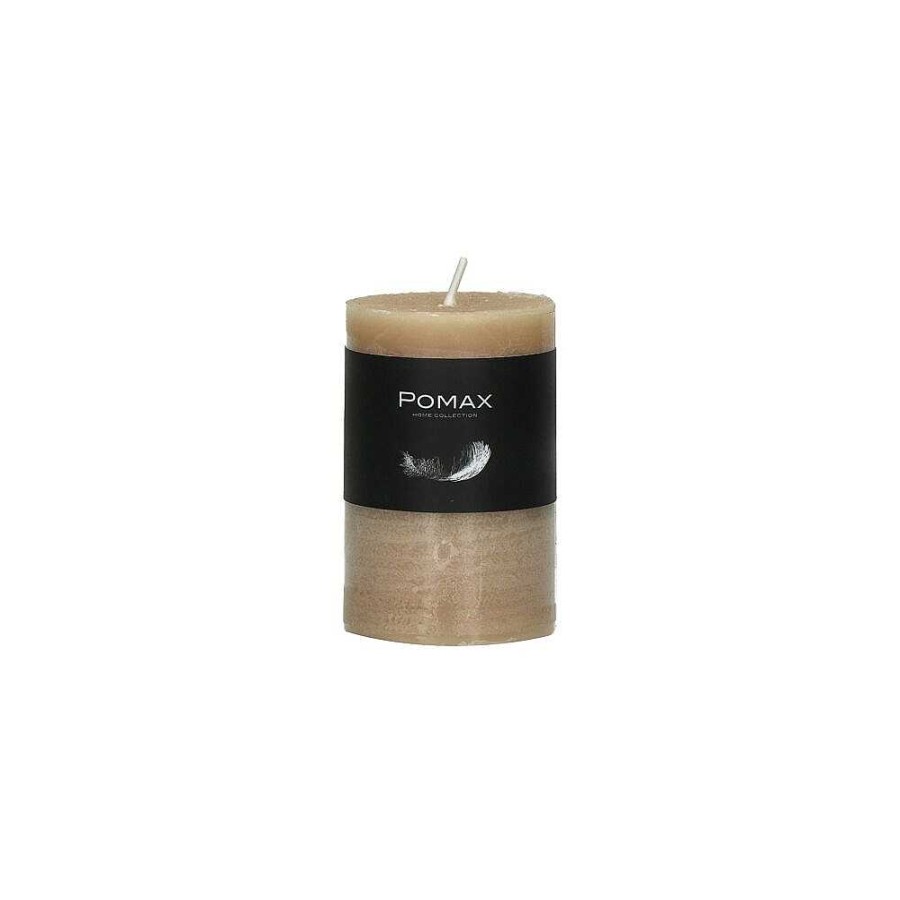 Pomax Candle - Kaars - Paraffine Wax - Dia 5 X H 8 Cm - Honing | Kaarsen