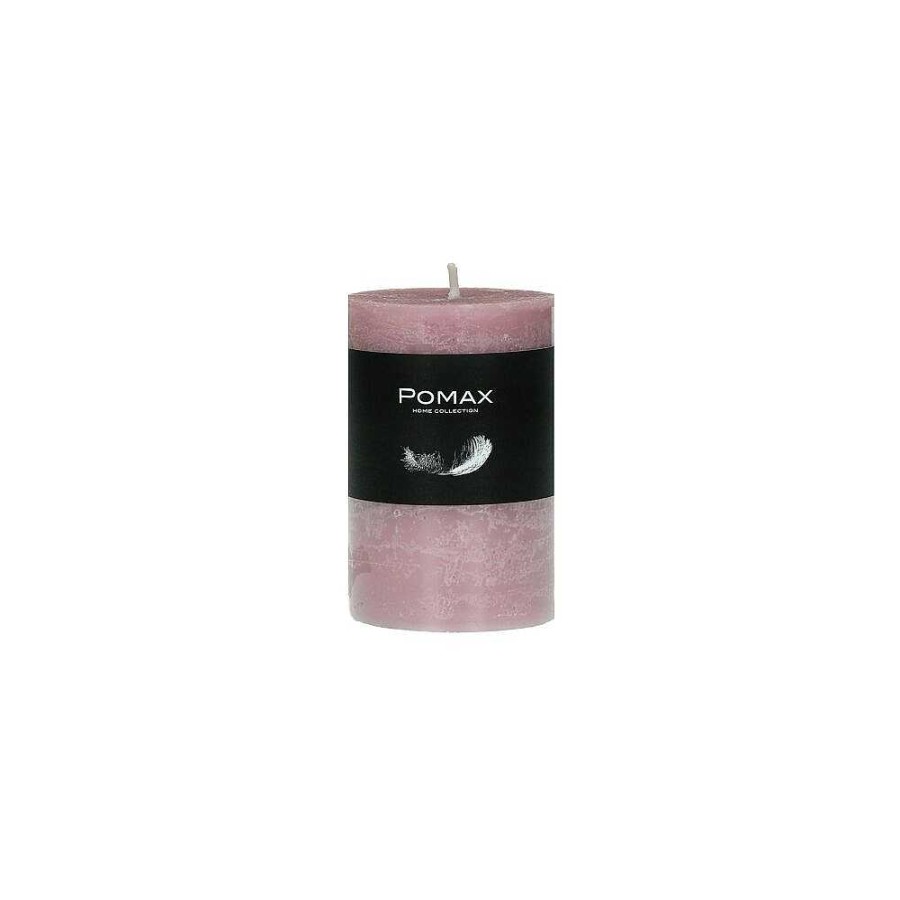 Pomax Candle - Kaars - Paraffine Wax - Dia 5 X H 8 Cm - Licht Roze | Kaarsen