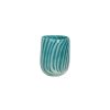 Pomax Cannes - Vaas/Windlicht - Glas - Dia 9 X H 11 Cm - Aqua | Windlichten / T-Lichten