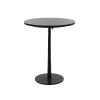 Pomax Bistro - Apero Tafel - Marmer / Metaal - Dia 50 X H 60 Cm - Zwart | Tafels