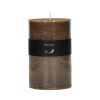 Pomax Candle - Kaars - Paraffine Wax - Dia 10 X H 15 Cm - Hazelnoot | Kaarsen