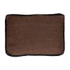 Pomax Borders - Kussen - Linnen / Velvet - L 60 X W 40 Cm - Chocolade | Kussens