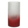 Pomax Denver - Vaas - Glas - Dia 14 X H 27,3 Cm - Rood | Vazen