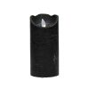 Pomax Led Candle - Led Kaars Met Timer - Kunststof - Dia 7 X H 14 Cm - Zwart | Led Kaarsen