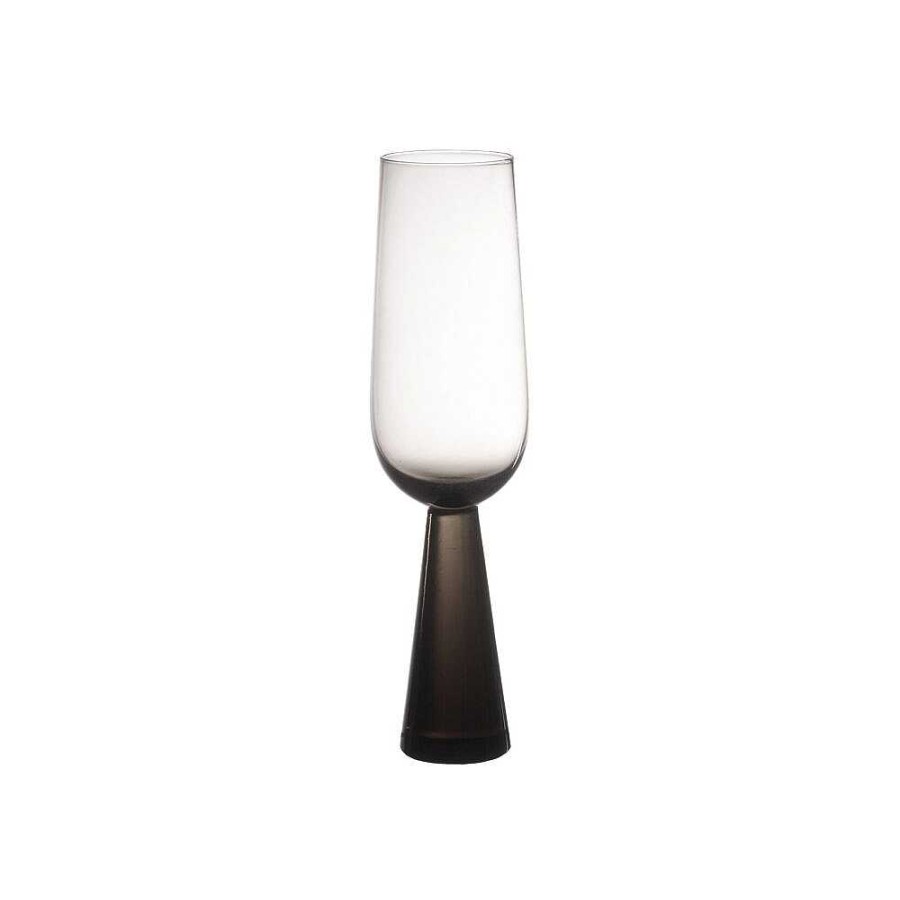 Pomax Keops - Champagnefluit - Glas - Dia 6 X H 22,5 Cm - Smoke | Glazen