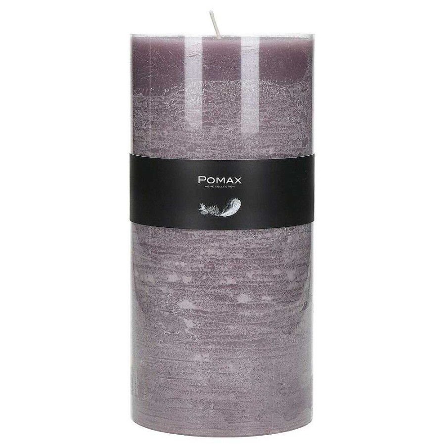 Pomax Candle - Kaars - Paraffine Wax - Dia 10 X H 20 Cm - Lavendel | Kaarsen