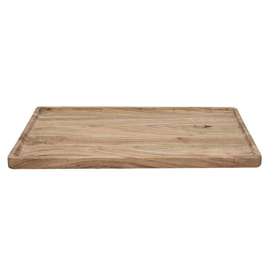 Pomax Puzzle - Dienblad - Acacia Hout - L 50 X W 32 X H 2 Cm - Naturel | Dienbladen