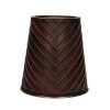 Pomax Cinette - Vloerlamp - Metaal / Leder - Dia 25 X H 155 Cm - Chocolade | Staanlampen