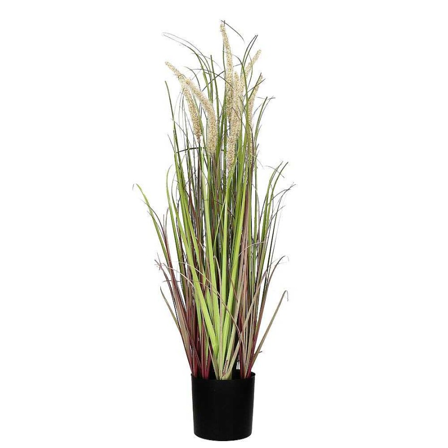 Pomax Grass - Kunstgras - Kunststof - Dia 11 X H 78 Cm - Beige | Planten