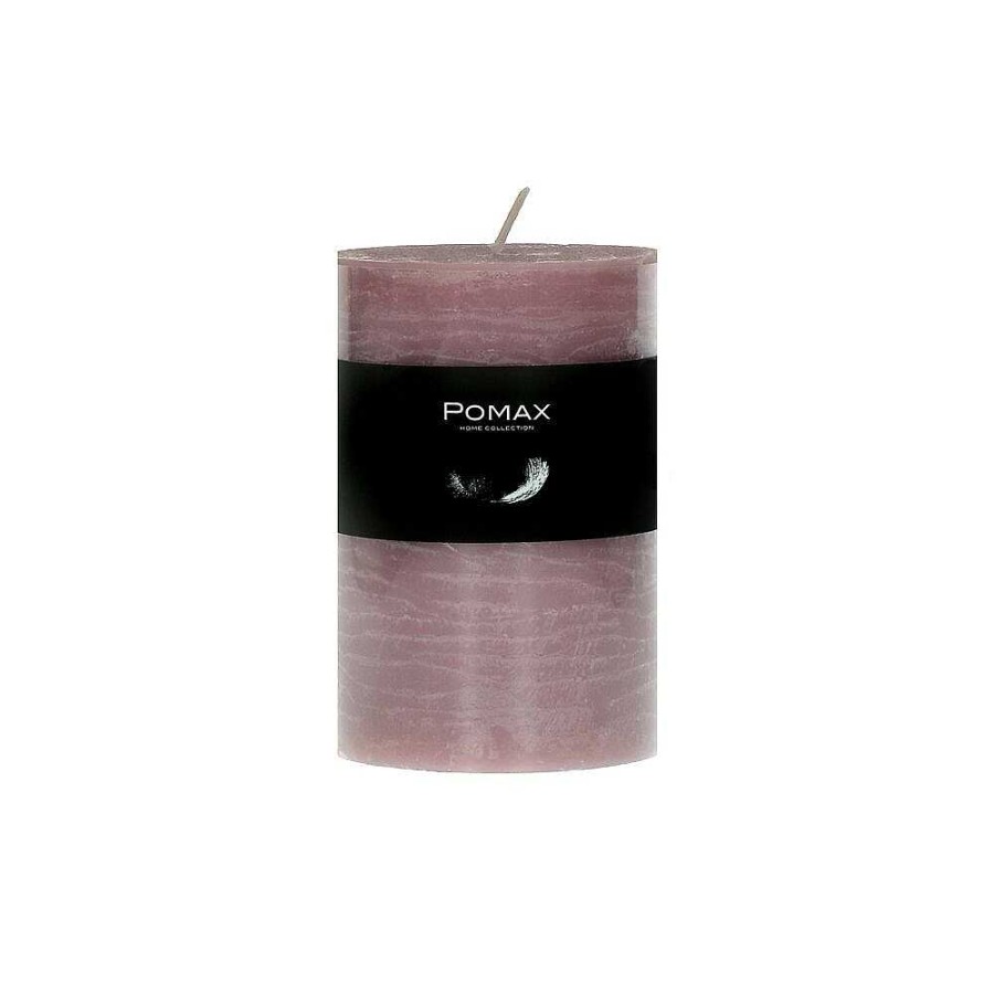 Pomax Candle - Kaars - Paraffine Wax - Dia 7 X H 10 Cm - Licht Roze | Kaarsen