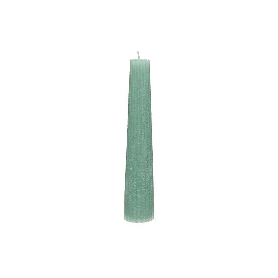 Pomax Candle - Kaars - Paraffine Wax - Dia 4 X H 20 Cm - Licht Aqua | Kaarsen