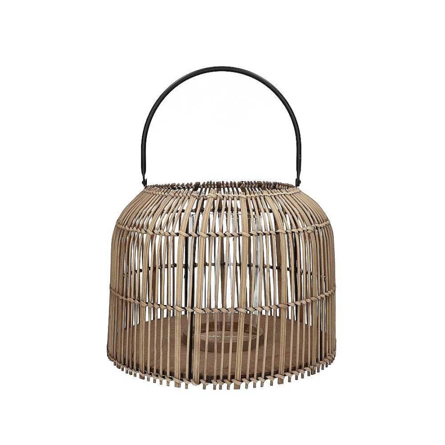 Pomax Odin - Lantaarn - Rotan - Dia 39 X H 29 Cm - Naturel | Lantaarns