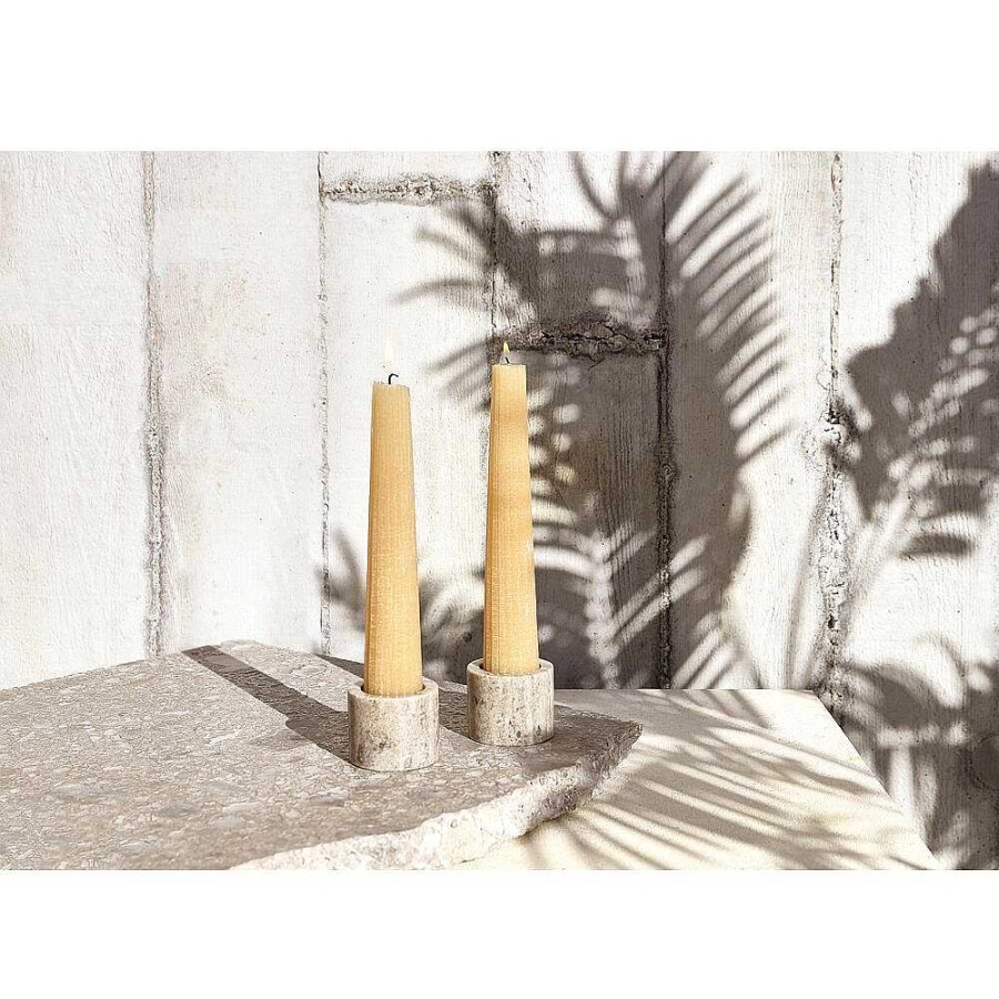 Pomax Candle - Kaars - Paraffine Wax - Dia 4,2 X H 25 Cm - Honing | Kaarsen