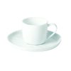 Pomax Porcelino White - Kopje & Schoteltje - Porselein - Dia 14 X H 6 Cm | Servies