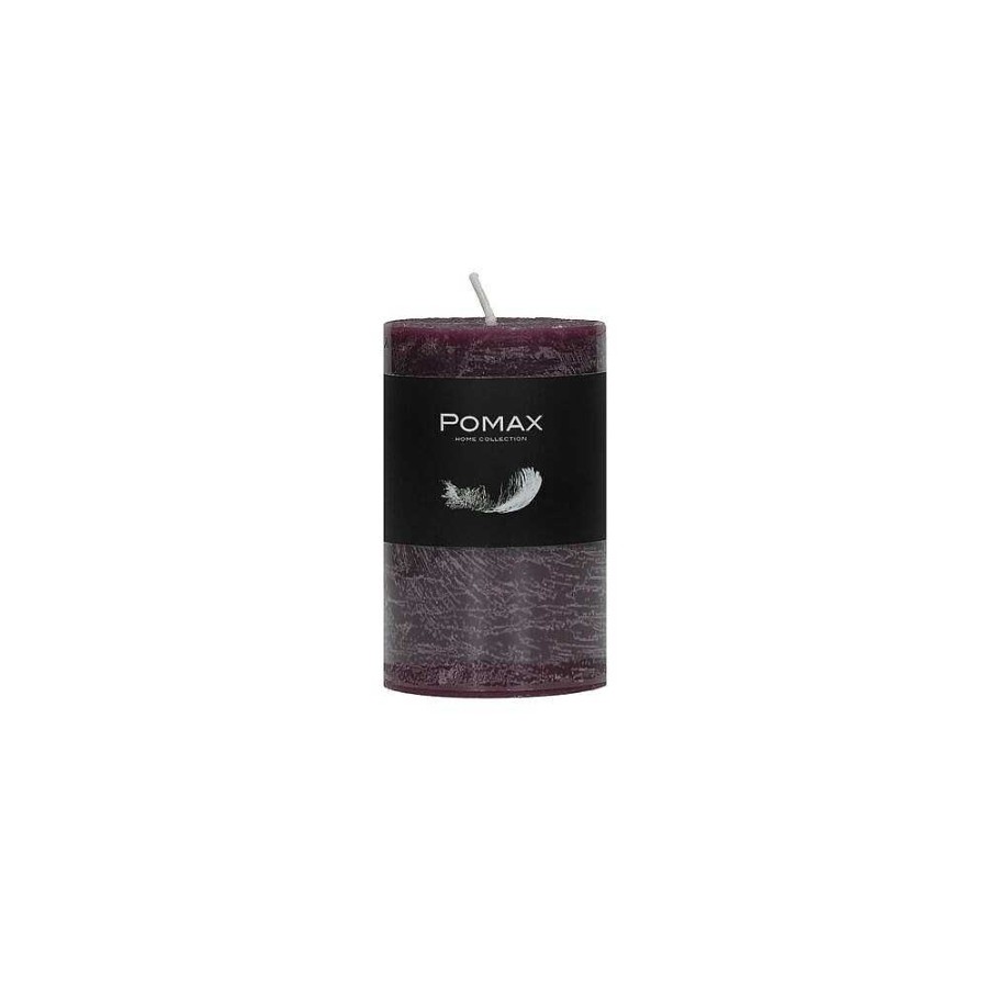 Pomax Candle - Kaars - Paraffine Wax - Dia 5 X H 8 Cm - Purper | Kaarsen