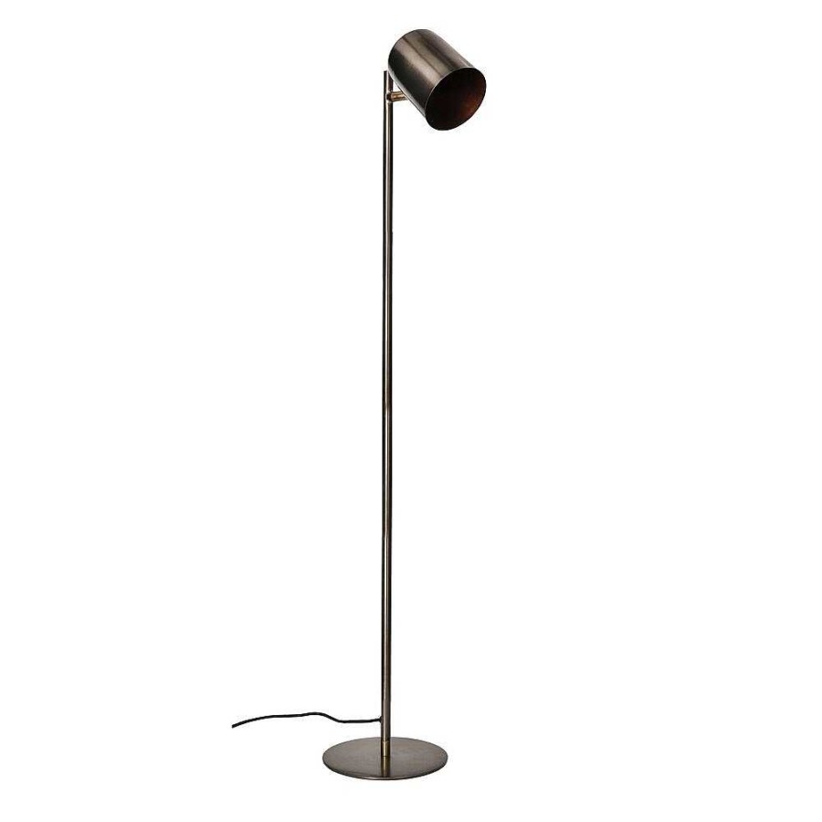 Pomax Harbin - Vloerlamp - Metaal - Dia 10 X H 154 Cm - Koper | Staanlampen