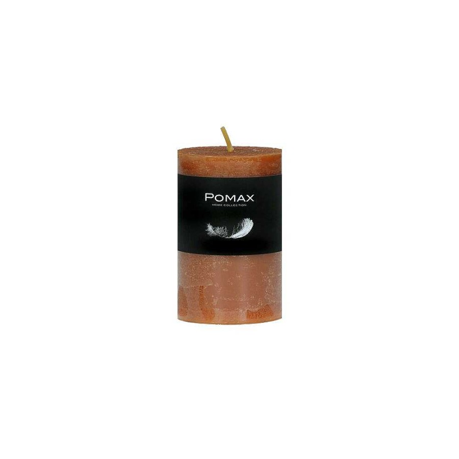 Pomax Candle - Kaars - Paraffine Wax - Dia 5 X H 8 Cm - Roest | Kaarsen