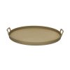 Pomax Martin - Dienblad - Metaal - Dia 45 X H 3 Cm - Beige | Schalen & Manden