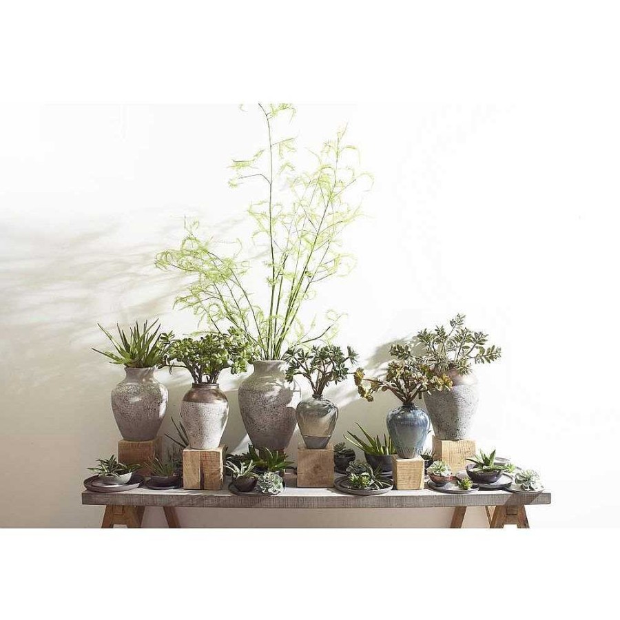 Pomax Succulent - Kunstplant - Kunststof / Metaal - H 54 Cm - Groen | Planten