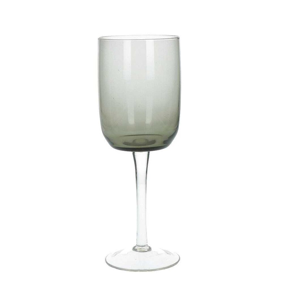 Pomax Mistery - Rode Wijnglas - Glas - Dia 7,8 X H 21 Cm - Grijs | Glazen