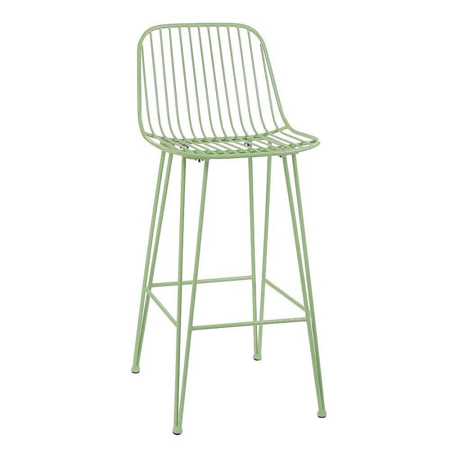 Pomax Ombra - Barstoel - Metaal - L 40 X W 42 X H 90 Cm - Aqua | Barstoelen