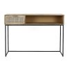 Pomax Angela - Console - Mango Hout / Metaal - L 120 X W 40 X H 85 Cm - Naturel | Consoles