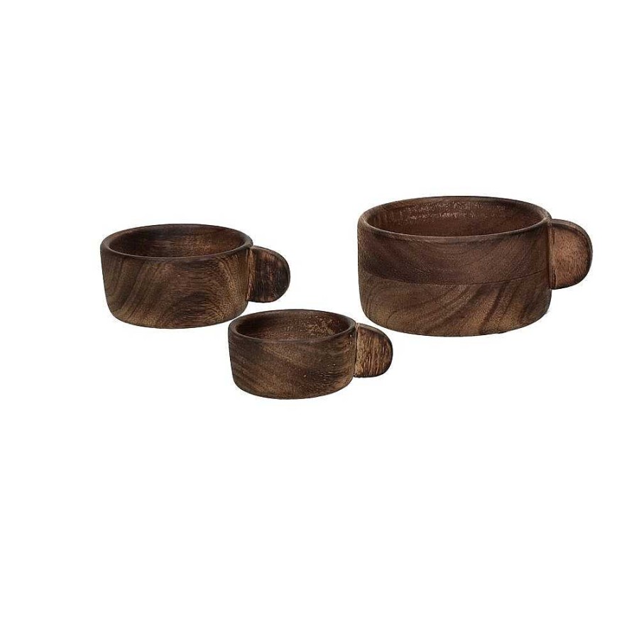 Pomax Ayla - Kom - Mango Hout - L 8 X W 6 X H 3 Cm - Bruin | Schalen & Manden