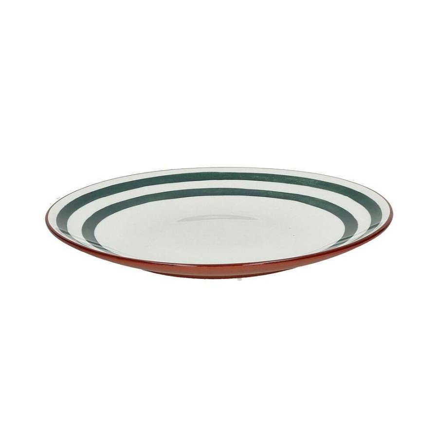 Pomax Mykonos - Dinerbord - Porselein - Dia 27 X H 2,5 Cm - Groen | Servies