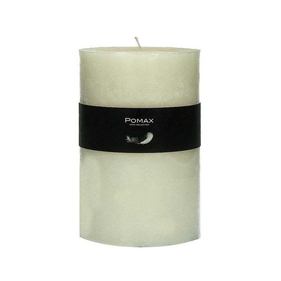 Pomax Candle - Kaars - Paraffine Wax - Dia 10 X H 15 Cm - Ivoor | Kaarsen