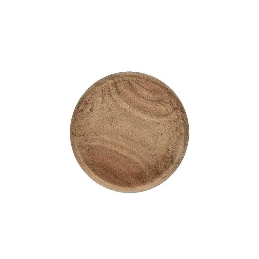 Pomax Riga - Schotel - Acacia Hout - Dia 12 X H 3 Cm - Naturel | Kommen / Schalen