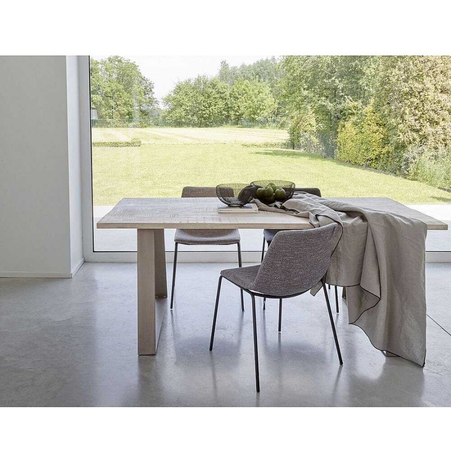 Pomax Nord - Tafel - Mango Hout / Metaal - L 190 X W 90 X H 78 Cm | Tafels