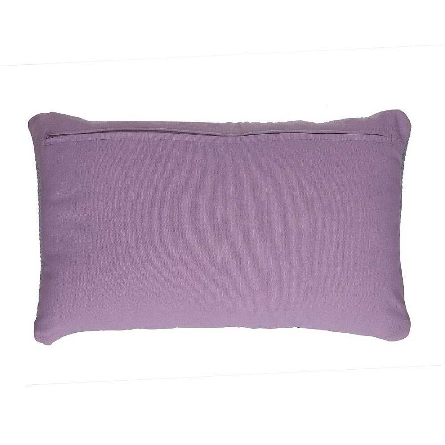 Pomax Evora - Kussen - Gerecycleerd Katoen - L 50 X W 30 Cm - Lavendel | Kussens