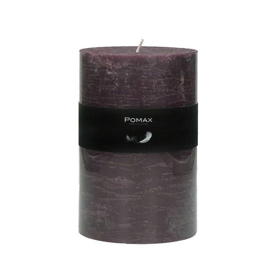 Pomax Candle - Kaars - Paraffine Wax - Dia 10 X H 15 Cm - Purper | Kaarsen