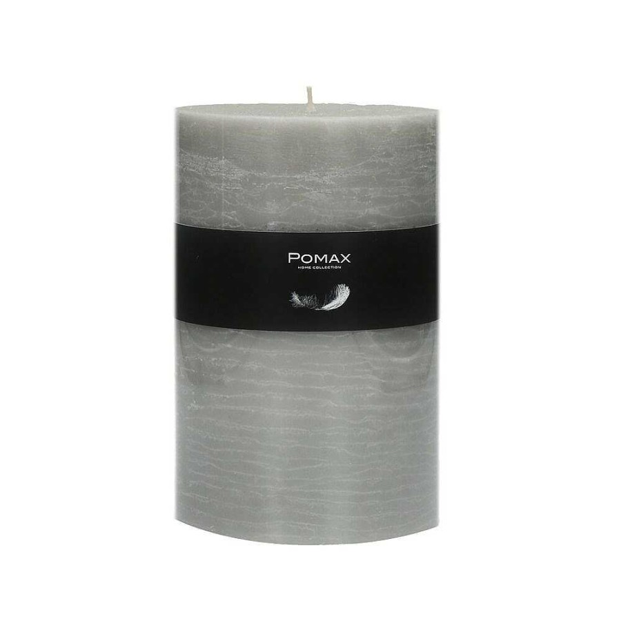 Pomax Candle - Kaars - Paraffine Wax - Dia 10 X H 15 Cm - Linnen | Kaarsen