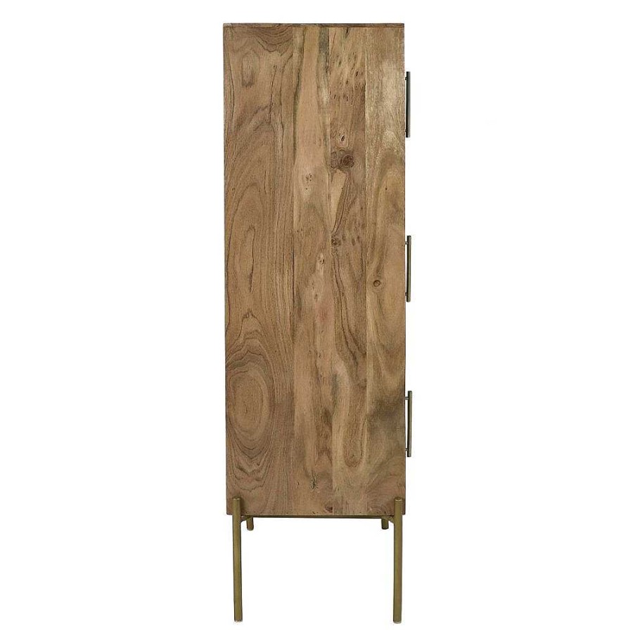 Pomax Alfredo - Kast - Mango Hout - L 40 X W 40 X H 145 Cm - Naturel | Kasten