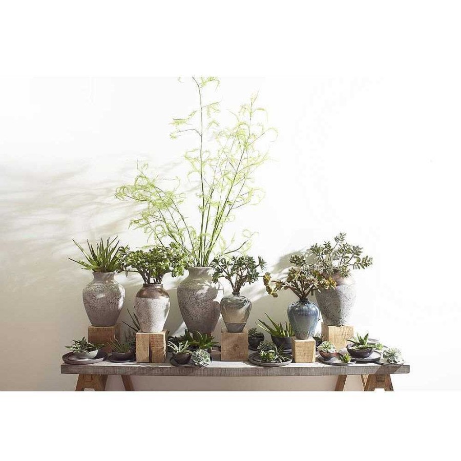 Pomax Succulent - Kunstplant - Kunststof / Metaal - H 46 Cm - Groen | Planten