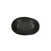 Pomax Basalt - Ovaal Bord - Steengoed - L 14,2 X W 9,1 X H 2,3 Cm - Zwart | Servies