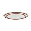 Pomax Mykonos - Dinerbord - Porselein - Dia 27 X H 2,5 Cm - Roest | Servies