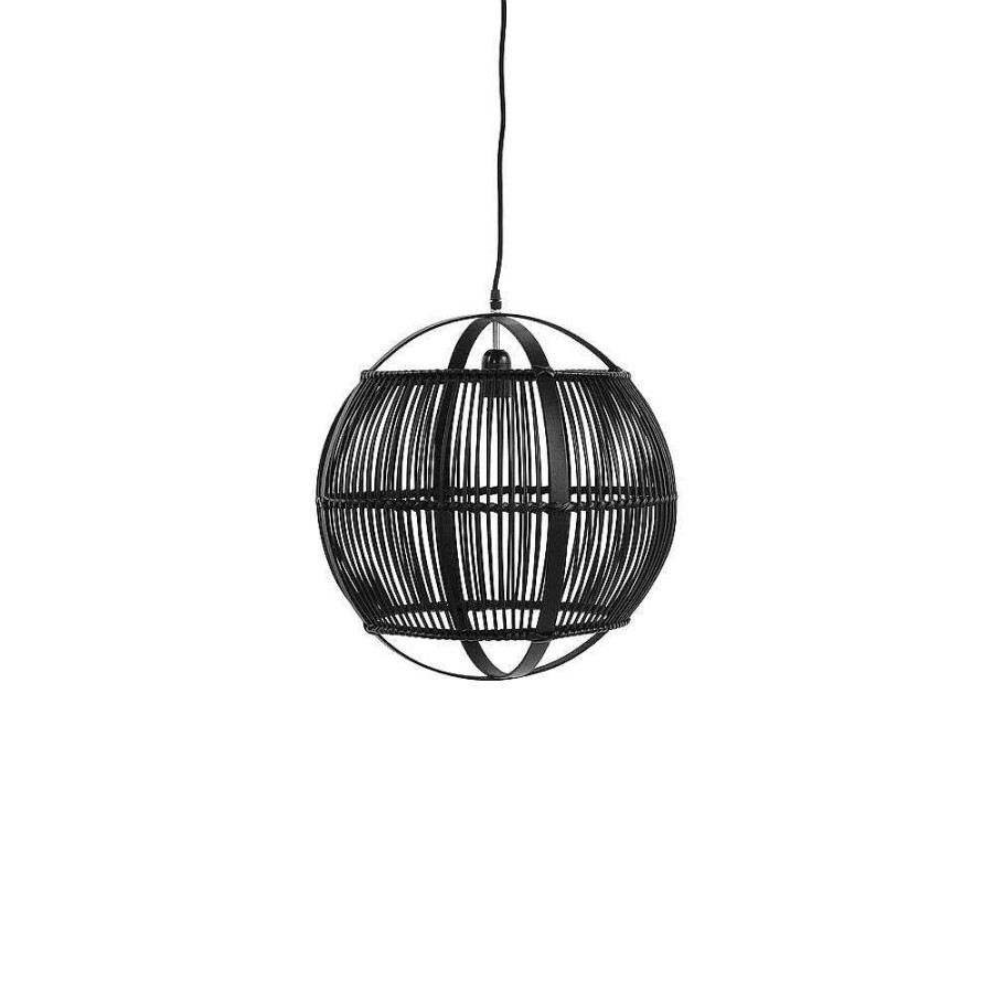 Pomax Mekong - Hanglamp - Bamboe - Dia 31 Cm - Zwart | Hanglampen