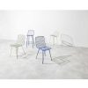 Pomax Ombra - Stoel - Metaal - L 54 X W 43 X H 83 Cm - Blauw | Stoelen