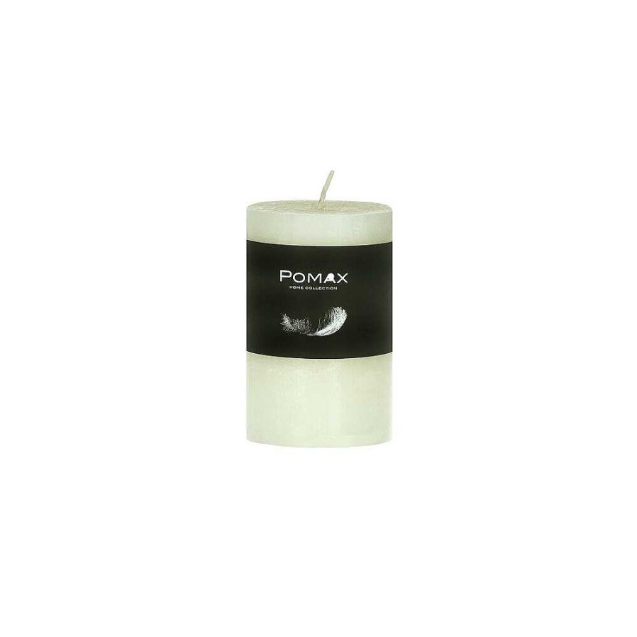 Pomax Candle - Kaars - Paraffine Wax - Dia 5 X H 8 Cm - Ivoor | Kaarsen