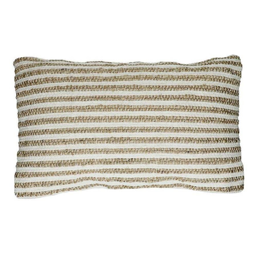 Pomax Tilly - Kussen - Katoen / Jute - L 50 X W 30 Cm - Wit | Kussens