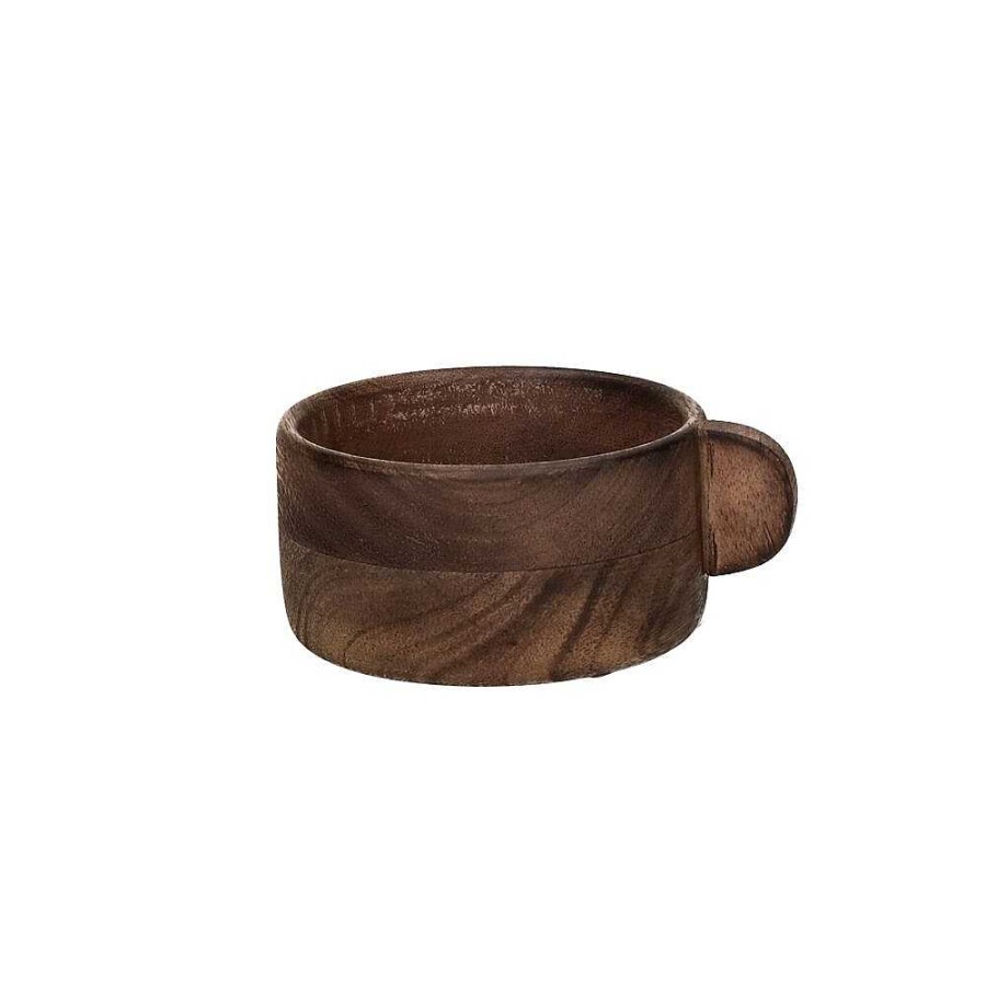 Pomax Ayla - Kom - Mango Hout - L 12,5 X W 10 X H 5 Cm - Bruin | Schalen & Manden