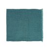 Pomax Ventoux - Tafelkleed / Plaid - Linnen - L 250 X W 140 Cm - Teal | Tafellinnen